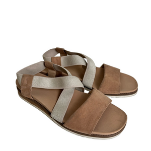 Dr. Scholl’s Islander Sandal Two Tone Tan Beige Women’s Size 10 M